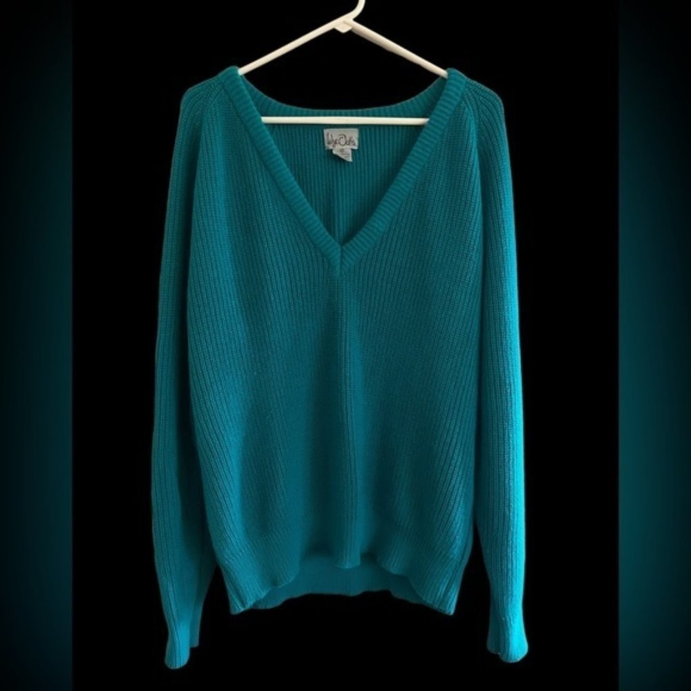 WyeOaks Turquoise Vintage Sweater, Size‎ 46